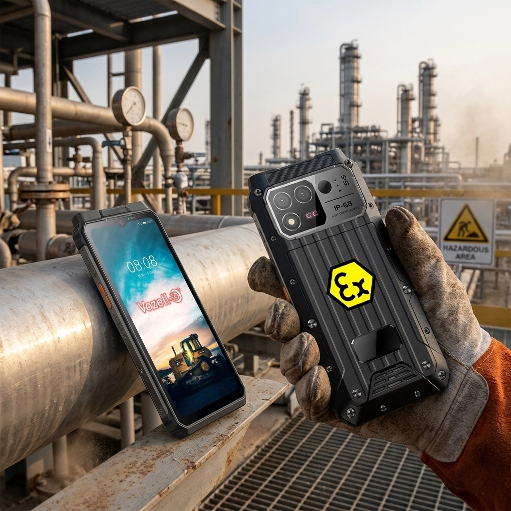 Celular intrínsecamente seguro JR MP 201 Vozell con 5G y certificación ATEX