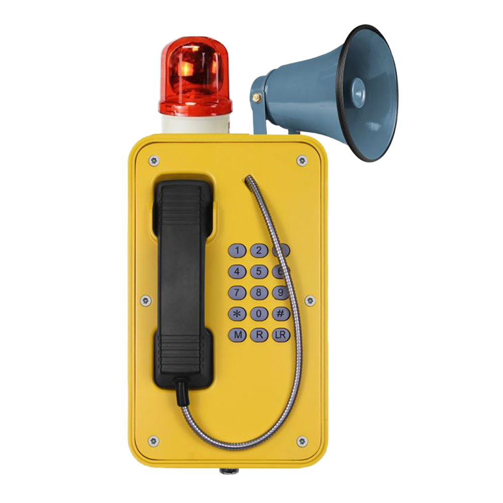Teléfono industrial de difusión JR103-FK-HB Vozell con bocina y luz LED