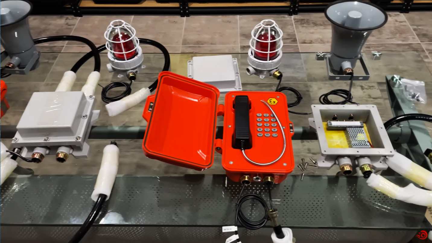 Teléfono industrial ATEX JREX101-HB Vozell para atmósferas explosivas