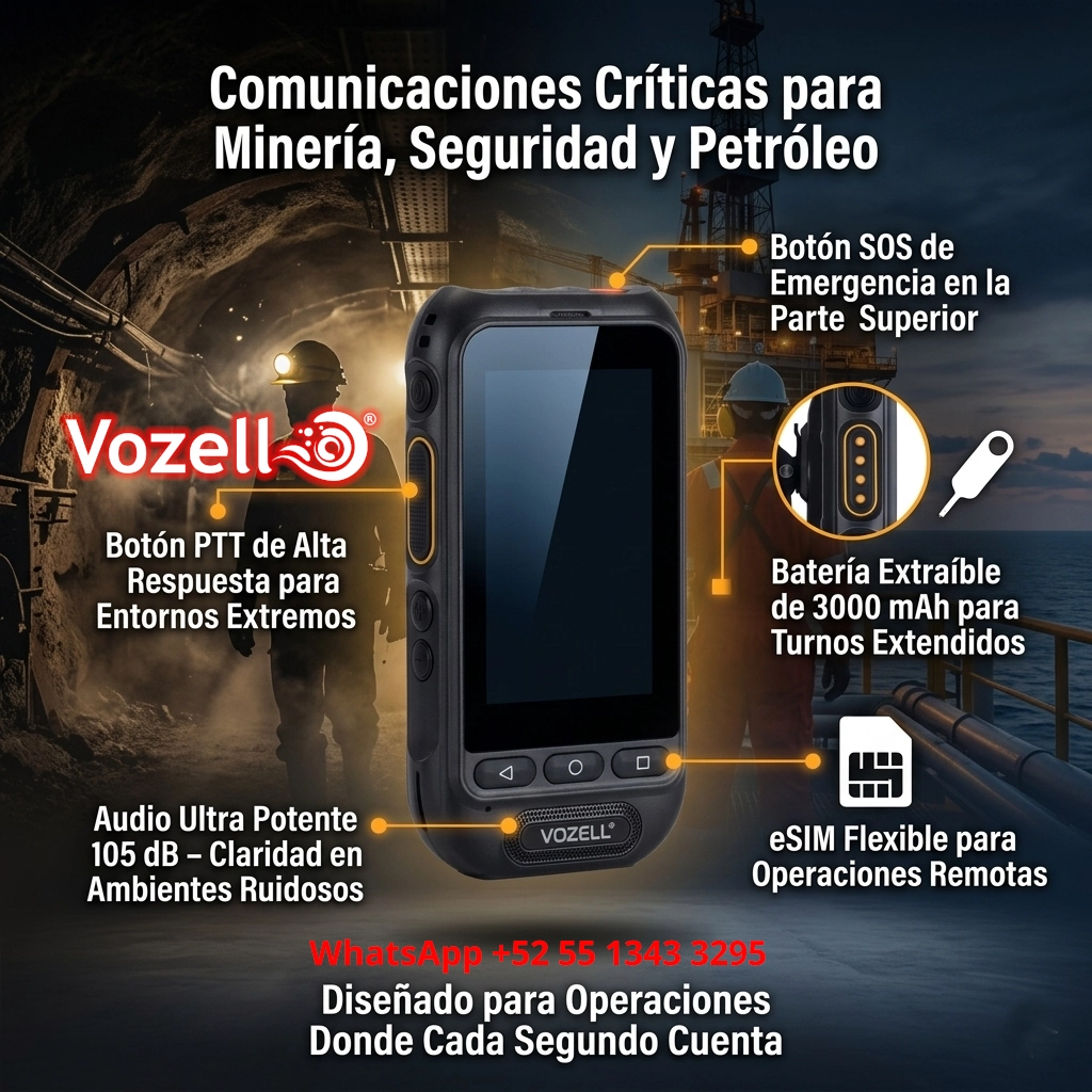 Smartphone industrial de grado militar Vozell PTX