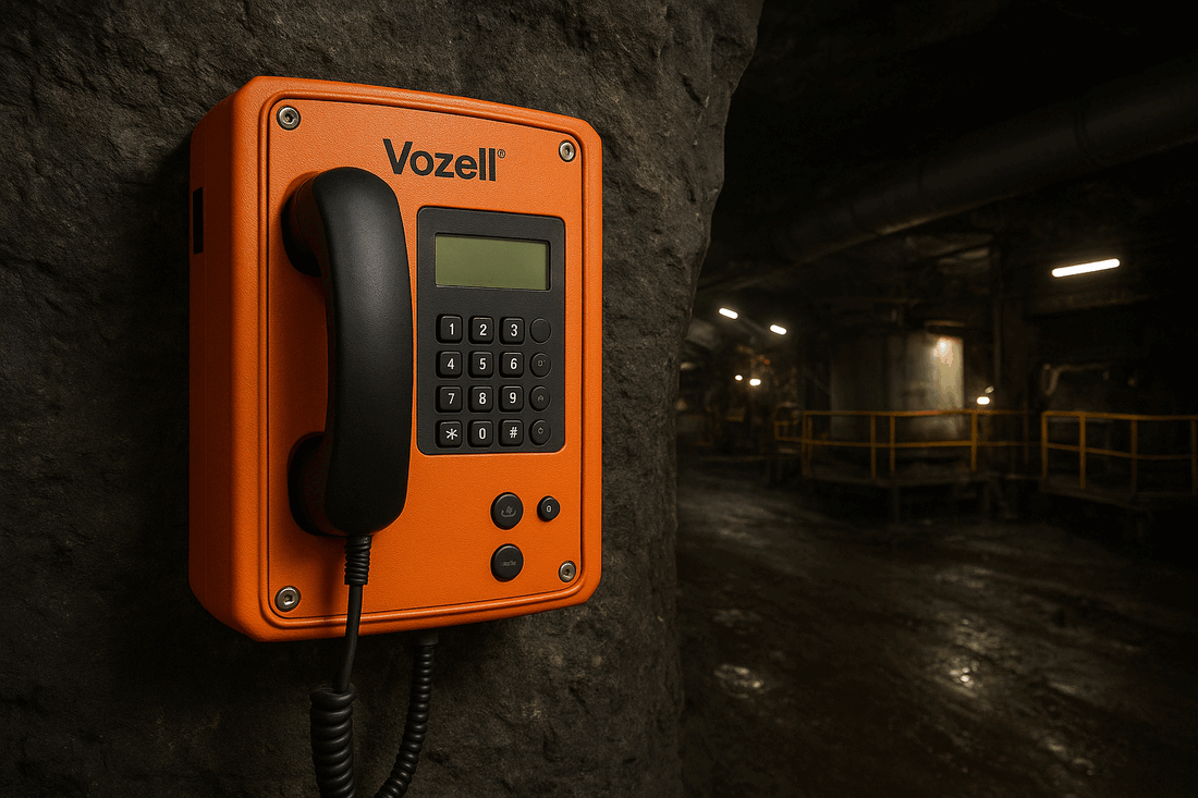 Comunicación industrial Vozell para minería y metalurgia en ambientes extremos
